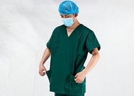 استخدام المستشفى الطبية الجراحية فرك الدعاوى قصيرة الأكمام 100٪ القطن الخامس الرقبة