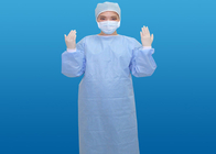 ثوب جراحي يمكن التخلص منه غير منسوج مقوى بالمستشفى الأزرق سبونليس