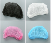 غطاء رأس غير منسوج يمكن التخلص منه جراحيًا SMS / PP غطاء رأس منتفخ بأربعة ألوان حسب الطلب