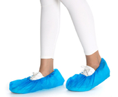 أحذية مضادة للانزلاق يمكن التخلص منها تغطي اللون الأزرق الوردي أقمشة غير منسوجة لمستشفى عيادة الحجم حسب الطلب
