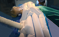 بطانية الاحترار الجراحية الجزء العلوي من الجسم الطبي للمريض البالغ 75 * 220 سم