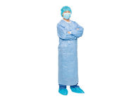 ثوب جراحي معقم غير منسوج أزرق AAMI المستوى 3