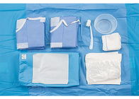 حزمة إجراءات تصوير الأوعية الدموية يمكن التخلص منها EO حزمة جراحة معقمة SMS أداة جراحية زرقاء