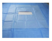 الستارة الجراحية للتنظير البطني يمكن التخلص منها اللون الأزرق مقاس 230 * 330 سم أو التخصيص