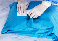 حزمة إجراءات القلب والأوعية الدموية SMS النسيج الأخضر المعقم الجراحي الأساسي التصفيح حزمة جراحية يمكن التخلص منها للمريض