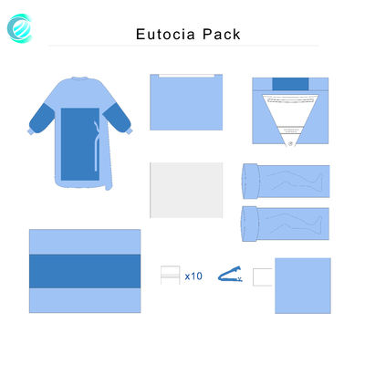 مجموعة أدوات جراحية معقمة للاستخدام الواحد للولادة