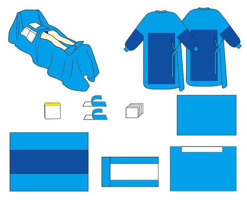 عبوات جراحية معقمة من القماش غير المنسوج 1000 قطعة الحد الأدنى للطلب